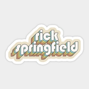 Retro Rick Springfield Sticker